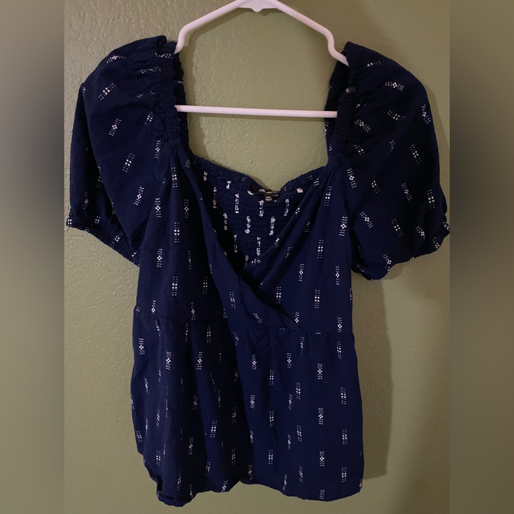 Navy Blue Blouse